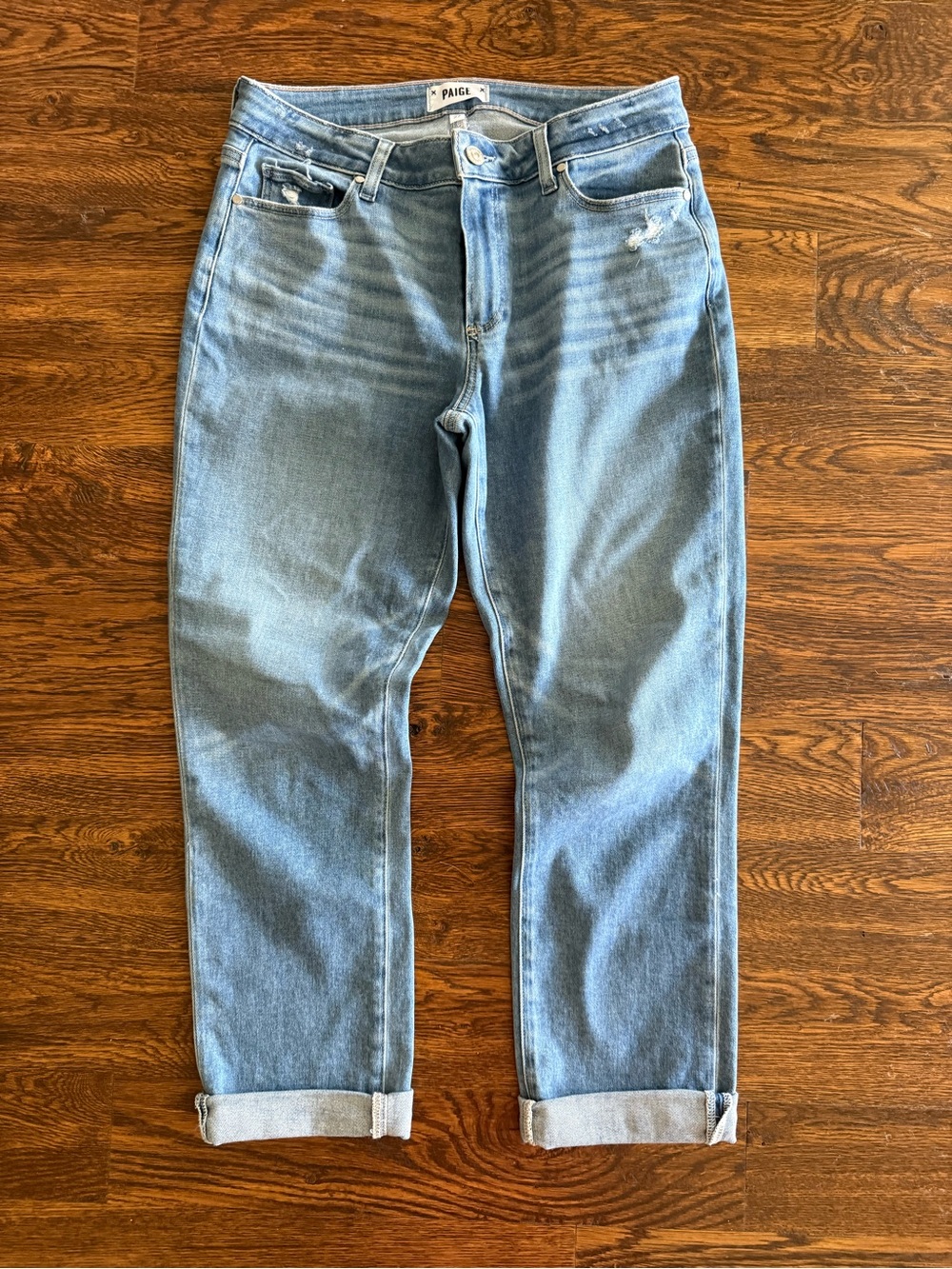 PAIGE Light Blue Women's Boyfriend Jeans